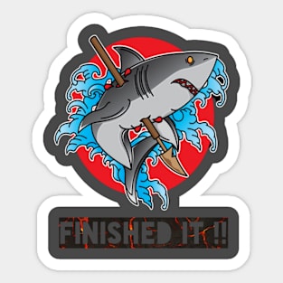 Finished Shark Sticker